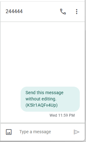 Step 8 - Send Message